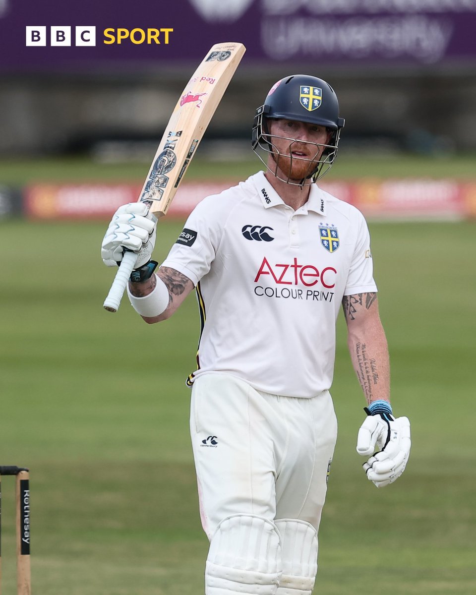 Rajiv1841's tweet photo. I love Ben Stokes & everyday I fall more in love with Ben Stokes♥️

Unfortunately, he got suspended by ECB for defending his teammate Gus Atkinson but instead of getting his ego hurt, he went to play for his home club Durham in county game & scored 95 today.

Now, he is all set to comeback as test captain in last test against New Zealand. He is a fighter, he is a warrior🔥🐐