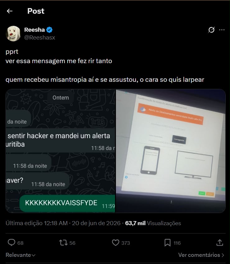berbskk's tweet photo. @Reeshasx @juzao ate pq tu conhece ele, não?kkkkkk https://t.co/ieYmz6nwCM
