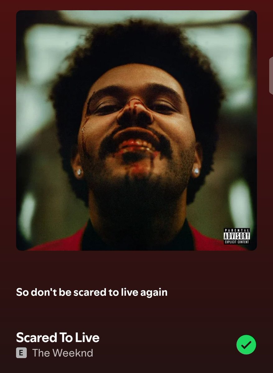 forleevn's tweet photo. P: ¿Hay alguna canción que siempre uses como referencia al componer? Me refiero a una canción que sirva de punto de referencia para tus creaciones porque se siente completa y terminada, incluso si es lo opuesto a la música que estás haciendo actualmente

🦌: Es "Scared To Live"+ https://t.co/gTAaOTVmiB