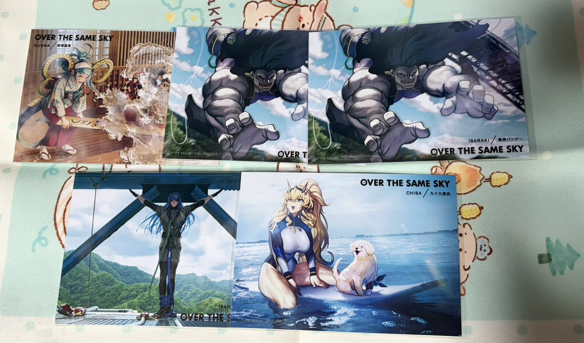 keyaki_gut's tweet photo. 【交換/譲渡】FGO OVER THE SAME SKY OTSS ブロマイド

出)
馬琴.蘭陵王.子ギル.ティアマト.ヘラクレス.ロムルス.バーゲスト

求)
太公望
又は 定価+送料

蘭陵王譲渡はヘラクレス2.ロムルス1引取
他1枚目は2枚目より2点引取 https://t.co/jdgTVU1mZa