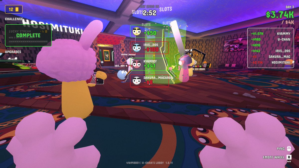 uchanvrc's tweet photo. ゆうちゃんゲムワ部違うゲームもする部活動報告
Gamble with your Friends
くそゲー（褒めている）でテンポ良いけど難しい！
期待値をドドンと高める方法を知りたいor欲しい
来週はまたカメレオンするぞ！ https://t.co/nffKDg3lBw