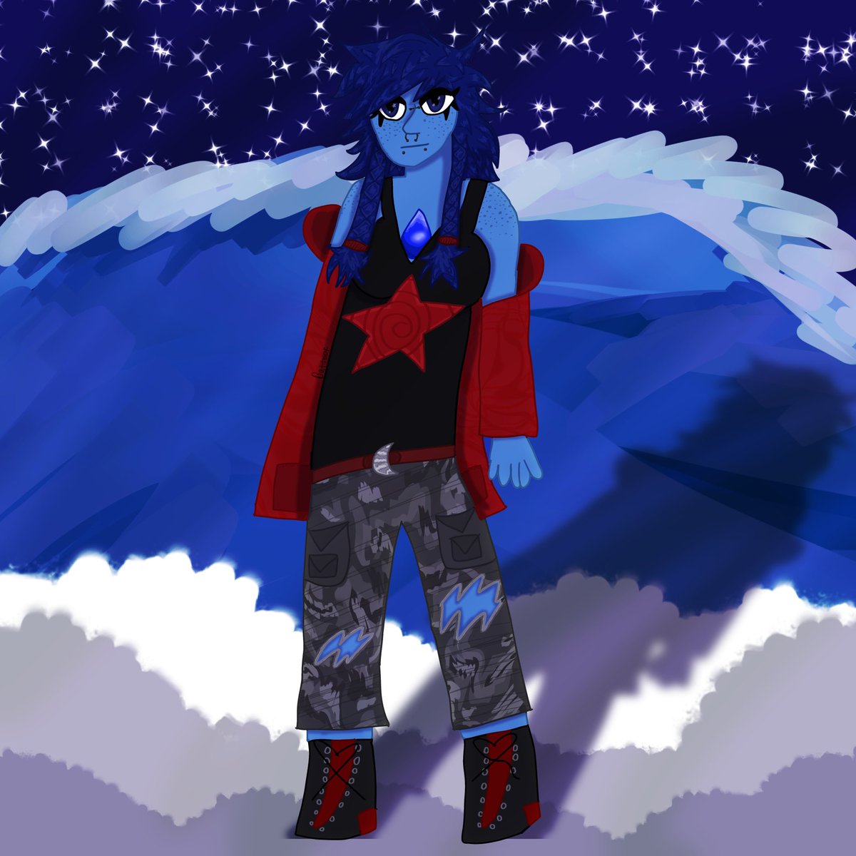 rainylapis's tweet photo. lapis lazuli oc https://t.co/9Lx6781aIl