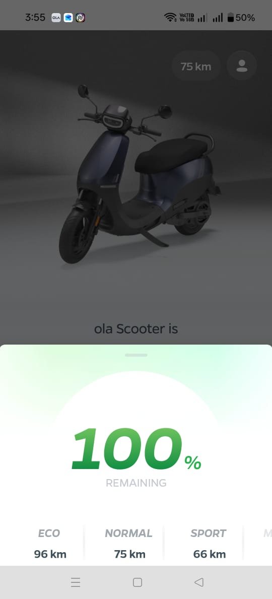 GuptaGuptaom's tweet photo. @OlaElectric @bhash Hi OLA Team,
You claim an IDC range of 108 km, but after charging the scooter to 100%, the ECO mode displays only 95 km. In actual riding conditions, the scooter delivers approximately 78 km of range in ECO mode, which is significantly lower than the claimed https://t.co/d1lTsuVKqX