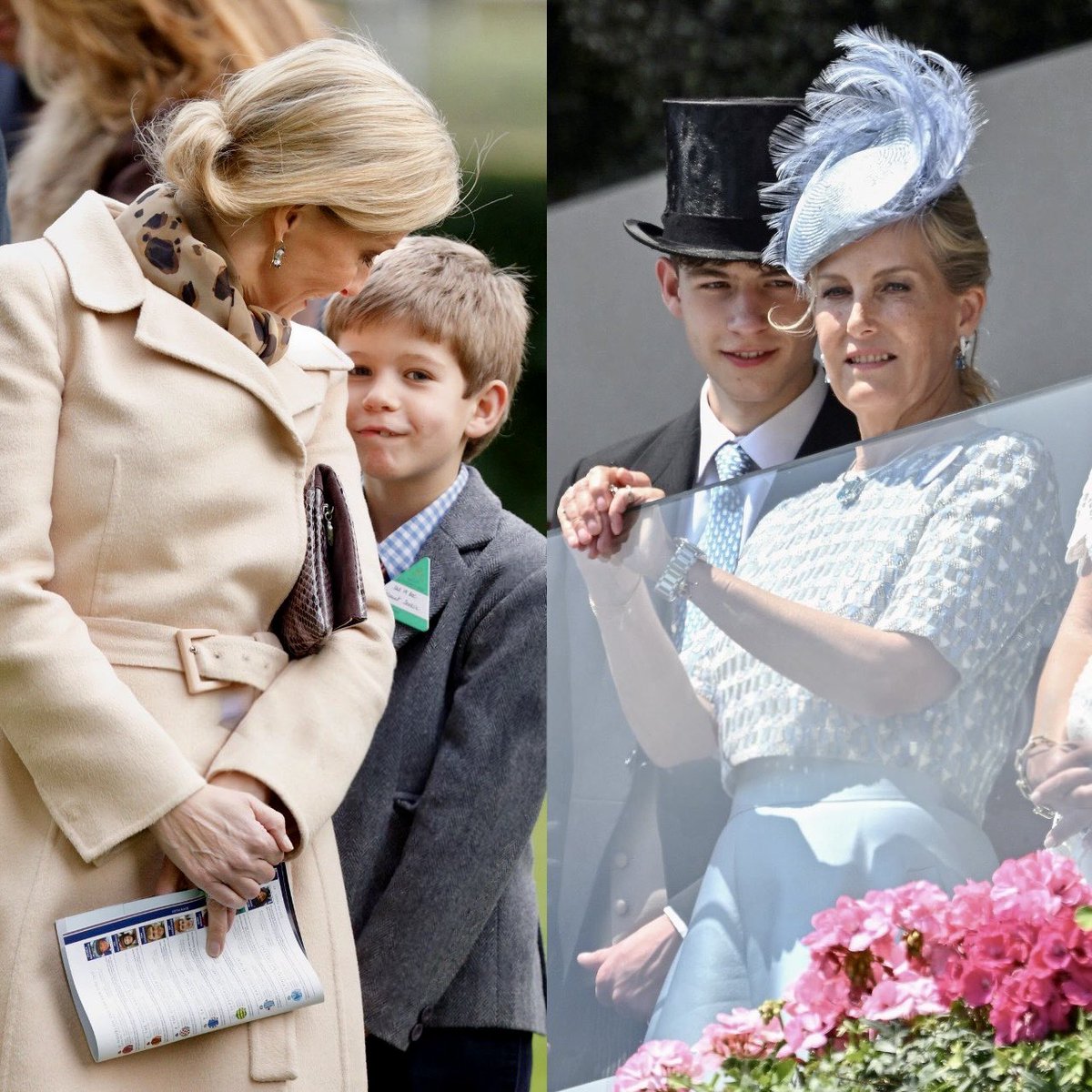 Mari_Edinburghs's tweet photo. ✨Time does fly, but he’s still mummy’s boy 🩵

The Duchess of Edinburgh and James, Earl of Wessex at Ascot Racecourse (2015 x 2026)

📸Max Mumby/Samir Hussein https://t.co/FglWtJhbED