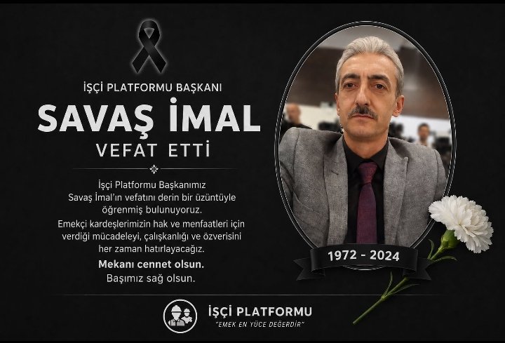 4DKip's tweet photo. İşçi pLatformu başkanı 
Şavaş İMAL'ın vefatı bizLeri çok üzdü ah be savaş ☹️ RABBİM seni incitmesin rahmetiyLe muameLe eyLesin inşALLAH 🤲 https://t.co/fX9fEm1Ndd