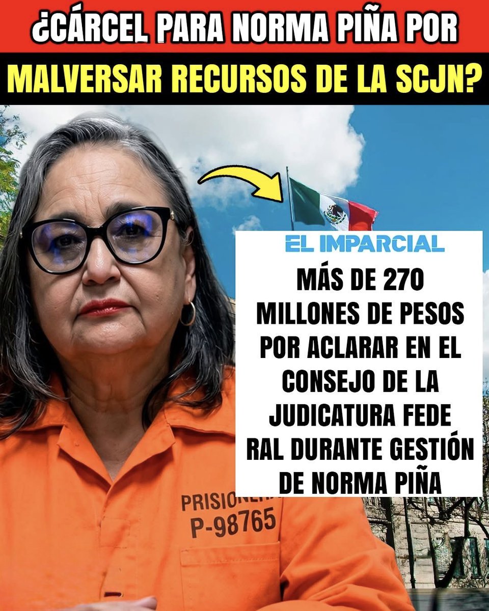 Oficial_Vicman's tweet photo. ¿Crees que Norma Piña deba ir a la cárcel por el mal manejo del presupuesto de la SCJN?  ¿Hasta cuándo se va a tolerar la impunidad de quienes supuestamente debieron aplicar la ley?

#fblifestyle https://t.co/uWj3rQUdah