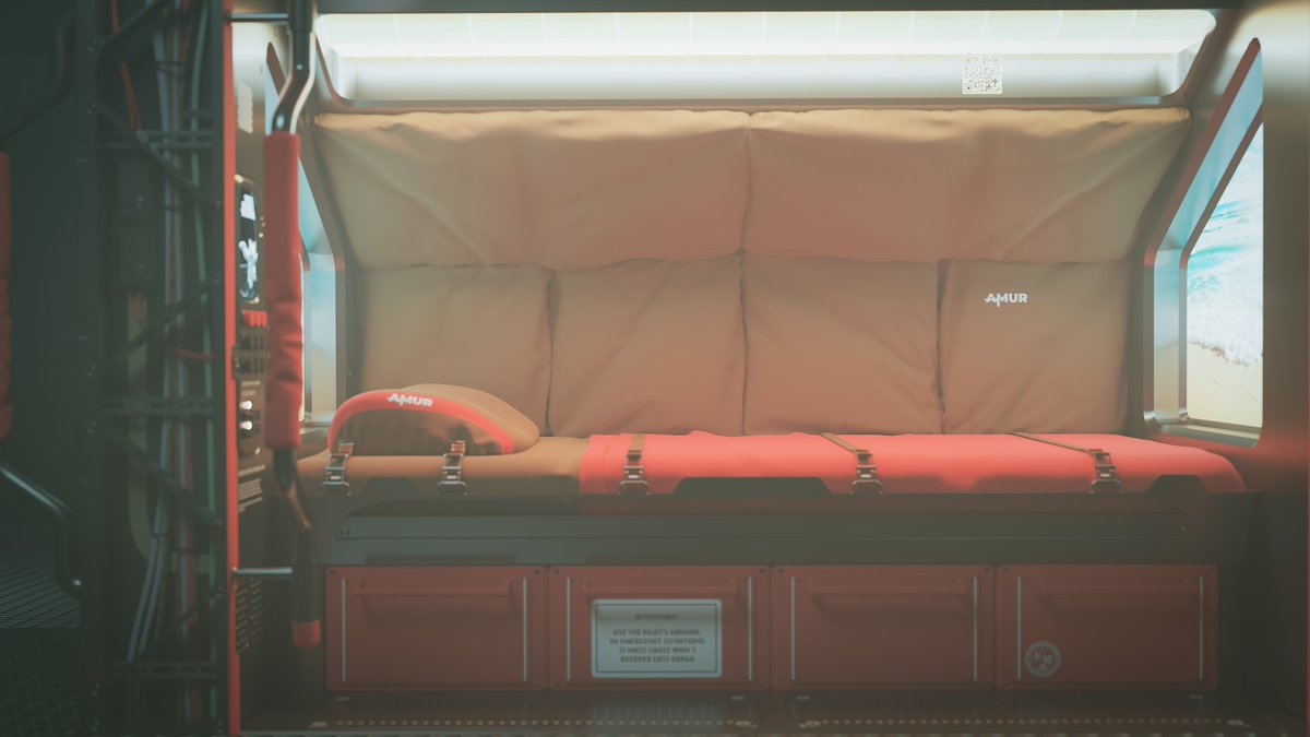 VerseProjectSG's tweet photo. Standard crew bunk WIP
#VerseProject #SpaceSim #HardSciFi #Gamedev https://t.co/heTUOWk9nS