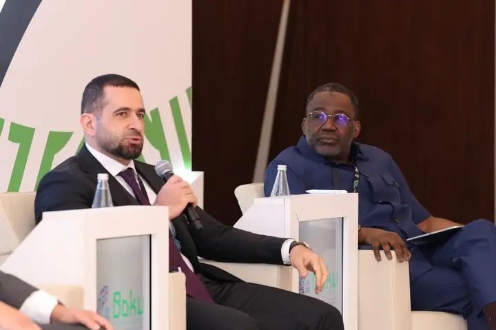 MTMaigoro's tweet photo. His Excellency, Senator Ibrahim Hadejia, the DCoS to the President, is attending the four-day annual meeting of the Islamic Development Bank in Azerbaijan. He highlighted the role of interest-free financing in supporting small businesses and represented Nigeria at the meeting. https://t.co/0rrjYIZaKN