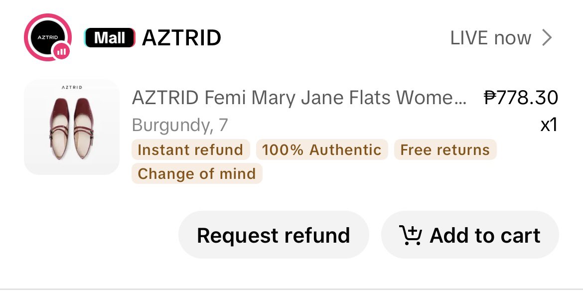 haeshenv's tweet photo. wts lfb ph only

- AZTRID femi mary janes flats, burgundy
- size 7
- never been used, sinukat lang
- 550 php only

rfs: wrong size :(( im gonna buy another pair https://t.co/DMD4rWAl6B