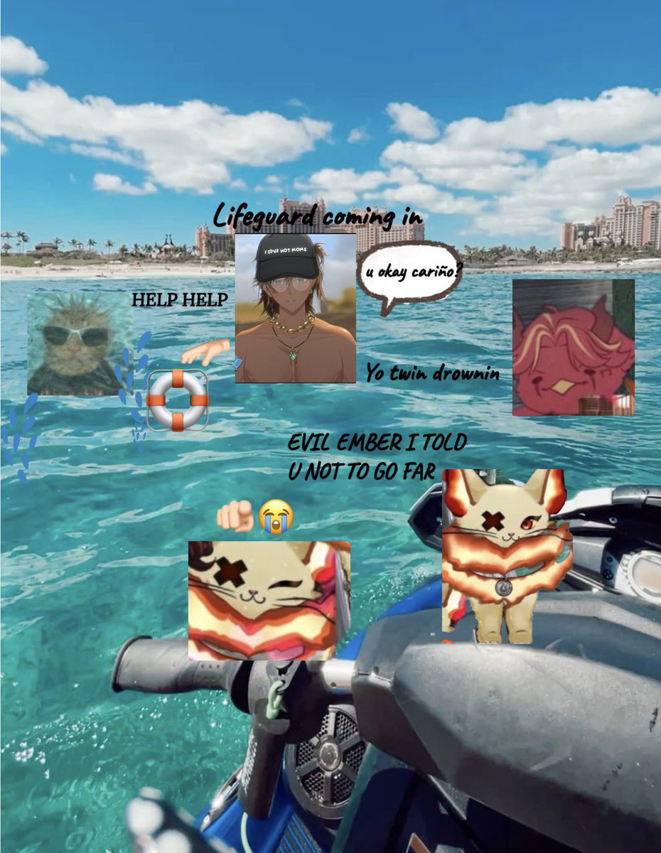 Abas_d1_brat's tweet photo. EVIL EMBER DROWNED YALL 🤣 HOLL ONN WHO DAT IN THE BACK FR FR.. 1 sec let me go drown so he can save me too 😜 https://t.co/VKqN2am0H6