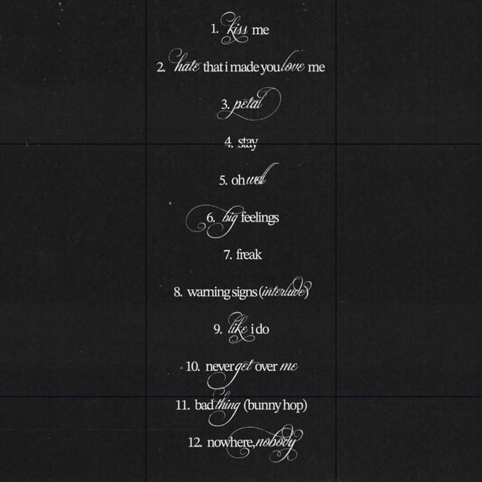 ArianaGonCharts's tweet photo. “stay” e “freak” foram reveladas com fontes diferentes. 👀 https://t.co/Zki8jlvMIu