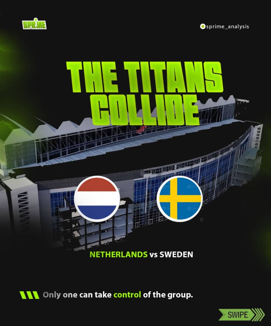 Sprime_Analysis's tweet photo. WORLD CUP MATCHDAY

🇳🇱 Netherlands vs Sweden 🇸🇪 | 6 PM

🇩🇪 Germany vs Ivory Coast 🇨🇮 | 9 PM

🇪🇨 Ecuador vs Curaçao 🇨🇼 | 1 AM

🇹🇳 Tunisia vs Japan 🇯🇵 | 5 AM

Four massive World Cup clashes today. 🌍🔥

Which game are you watching? 👇

#WorldCup2026 #Sprime https://t.co/DCI53RbL20