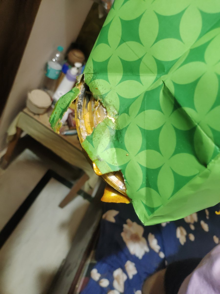samaksh_roy's tweet photo. Hey @justswishin my order arrived completely spilled. The food leaked inside the bag and was not in a proper condition to consume. Really disappointed with the packaging and delivery experience. Please look into this. https://t.co/FhCe2zyJzF