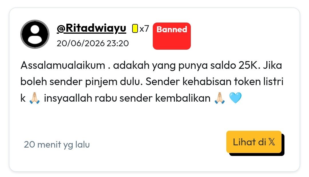 noteppad's tweet photo. ⚠️ ATTENTION ⚠️

Reminder: Tibe adalah base jualan, bukan tempat pinjam-meminjam uang.

Sender di bawah sudah terkena pelanggaran base (di banyak base) sebanyak 7x (tanda ikon kuning). Harap abaikan saja, cukup langsung tag admin untuk ditindaklanjuti.

 Thank you! 🙏🏻 https://t.co/HfUmA49hdI