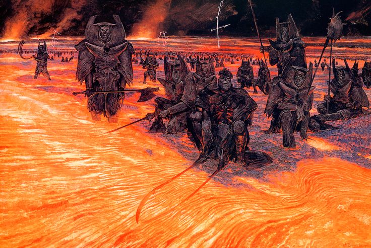 GeekGoji's tweet photo. People saying pacific rim almost had them fighting demons are missing out on the artist (Wayne Barlow) own rendition of hell itself, which is even more wicked. https://t.co/nCUTgvN4F6
