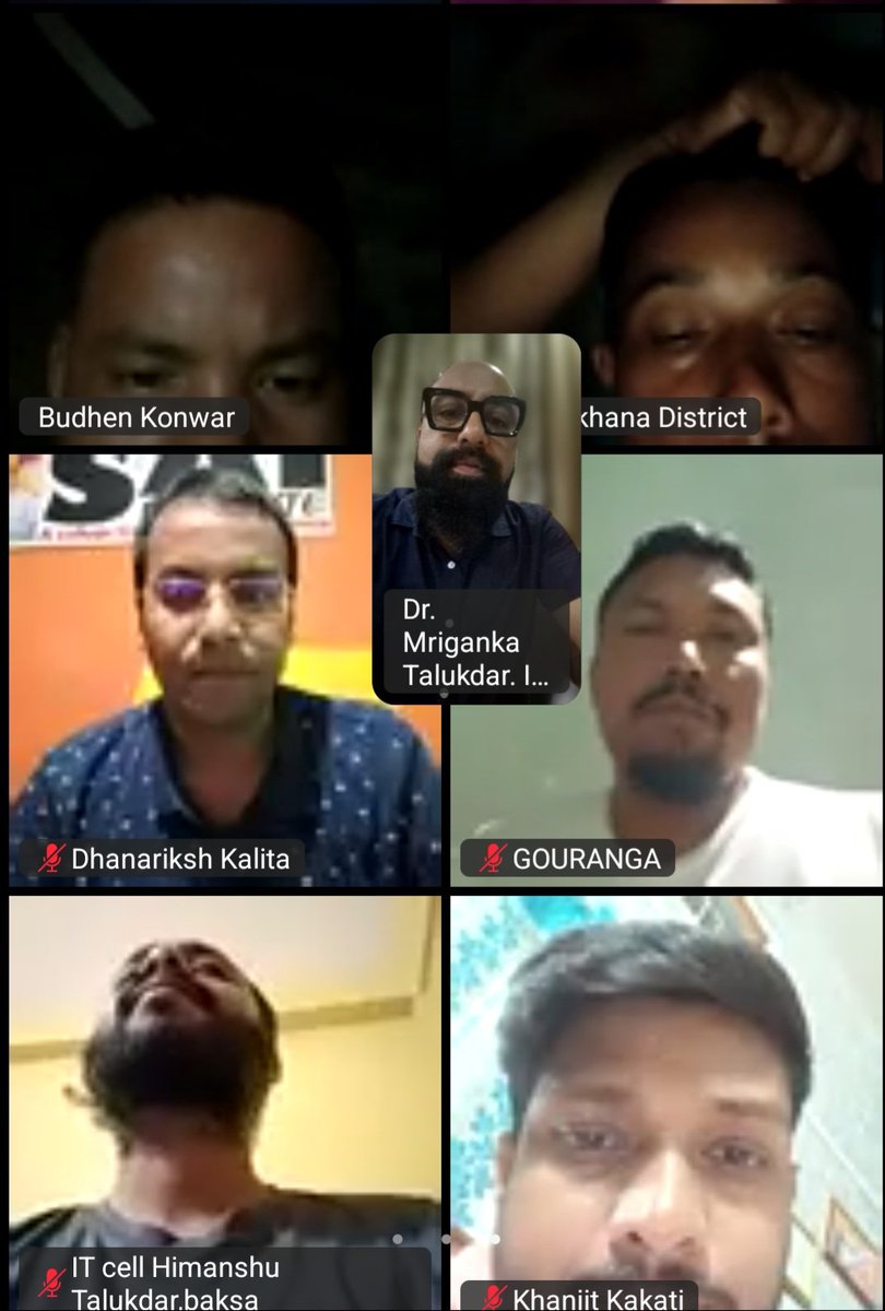 mriganka_dr's tweet photo. "New responsibilities brings newer duties "
Being a member of @BJP4Assam #Digital_Prasikshan_Abhiyan , precided a VC with all district #IT Convenors and Co-Convenors, to make #Digital_Learning_Platform of @BJP4India a grand success.
@DilipSaikia4Bjp @RavindraRaju19 @idipluranjan https://t.co/zljnW0bSi9