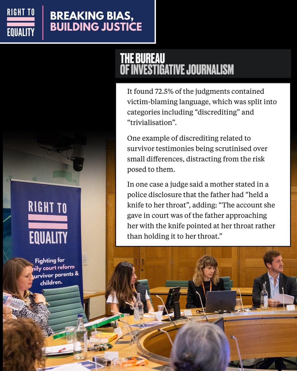 Right2Equality's tweet photo. (1/5) 📢 NEW REPORT: Victim blaming in our family courts is real, widespread, and shaping decisions about children’s safety.

Our analysis of 91 published judgments in England and Wales found that 72.5% contained victim-blaming language — predominantly impacting mothers. https://t.co/CMPUDTnmaX