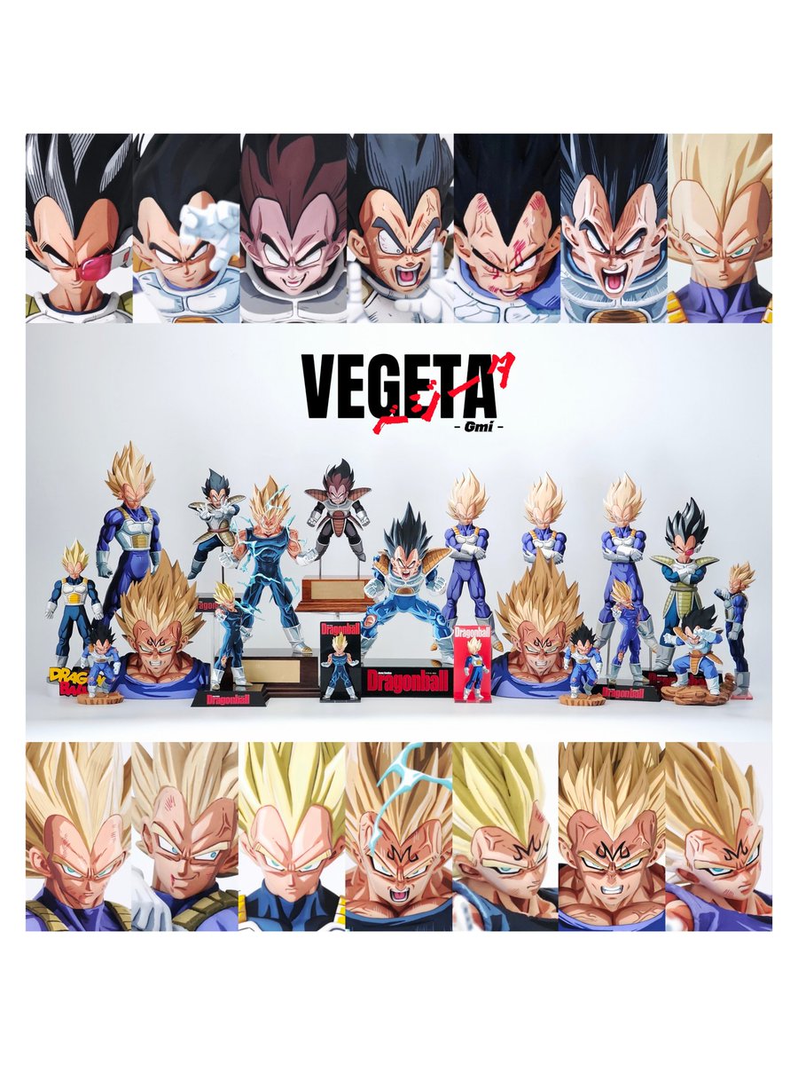 xxjinming's tweet photo. After spending ages on this project, I've finally finished all 20 Vegeta figures. I hope to keep improving my craft and create more fantastic works down the line.
#Vegeta #DragonBall #DragonBallZ #DragonBallSuper #AnimeFigures #FigureCollection #DragonBallFigures #Saiyan https://t.co/bN5O5BLnAC