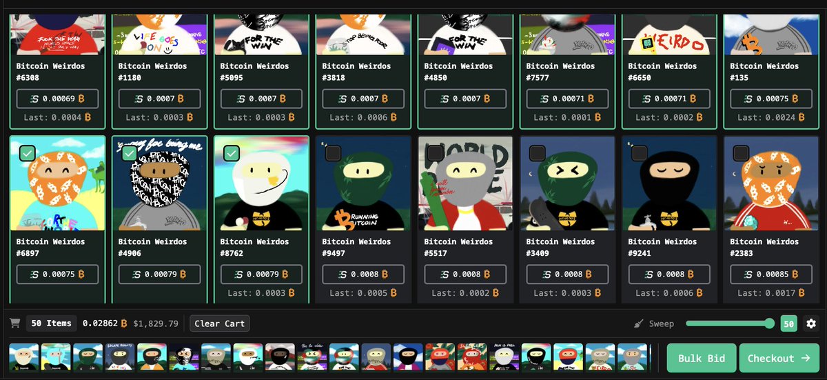 Weirdamoto's tweet photo. idk who needs to hear this but I was just looking at Weirdos on @Satflow and with less than the cost of a single @nodemonkes sweep they go 2x, while on @ord_net floor have already been swept to 0.001 👀

✅ Best 10k pfp art collection on Bitcoin
🎭 Infinite lore & memes
🫂 Real active community & founder who never left or farmed their holders
🌍 Timeless. Built on an anti-KOL, Bitcoin freedom + art lover ethos
💕 Everyone loves FTW… well, almost everyone... 😏

@ftw_collective $BTC #Ordinals 🫧🫧