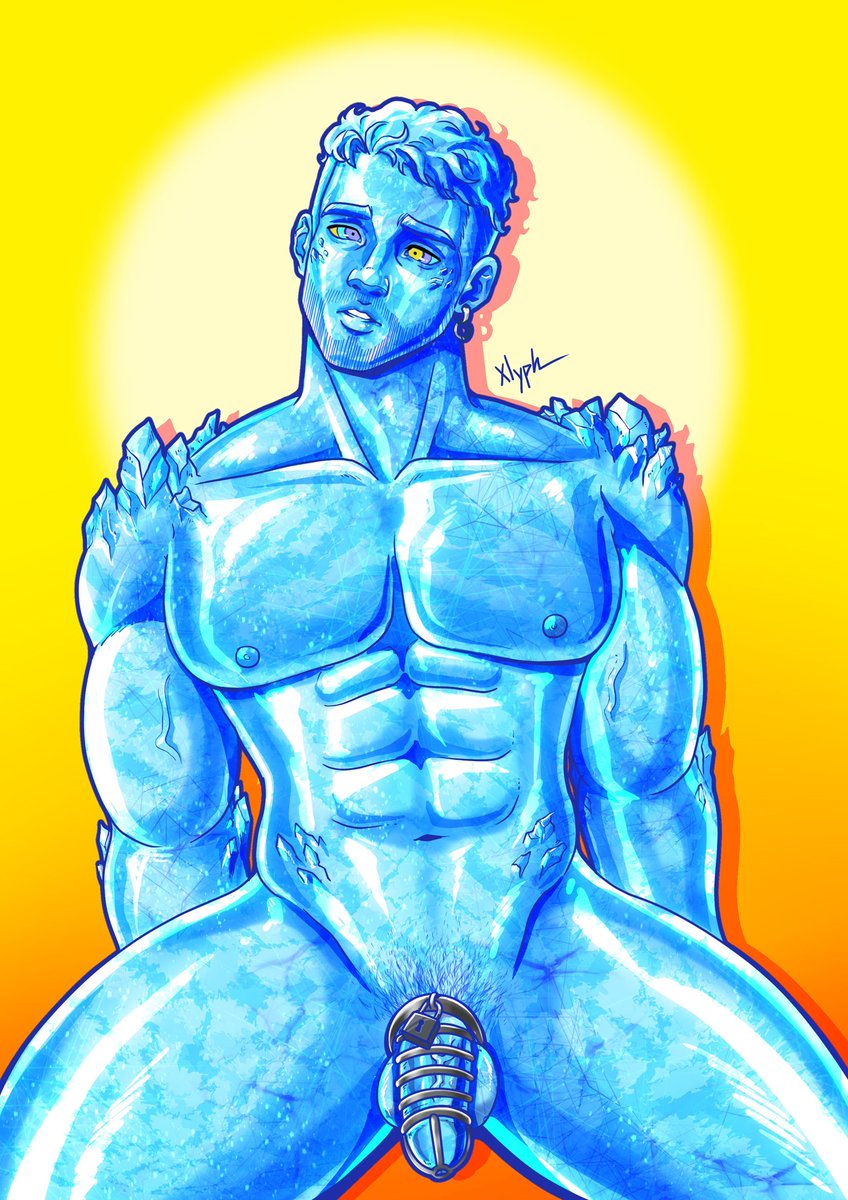XlyphHypno's tweet photo. Here’s the final result!!!!
Iceman hypnotized with Kaa spiral eyes using a chastity cage~ the usual https://t.co/XnLEWmFxg8