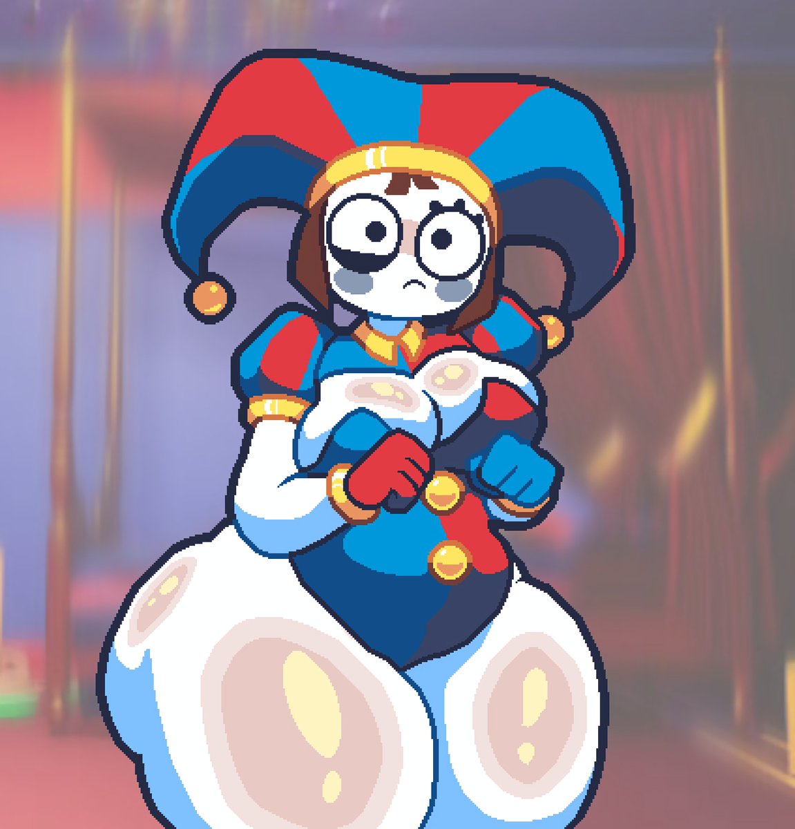 BloqueDePaja's tweet photo. Tarde :v

#pixelart #Pomni #TADC #TheAmazingDigitalCircus #Fortnite https://t.co/HxatQTVOgl
