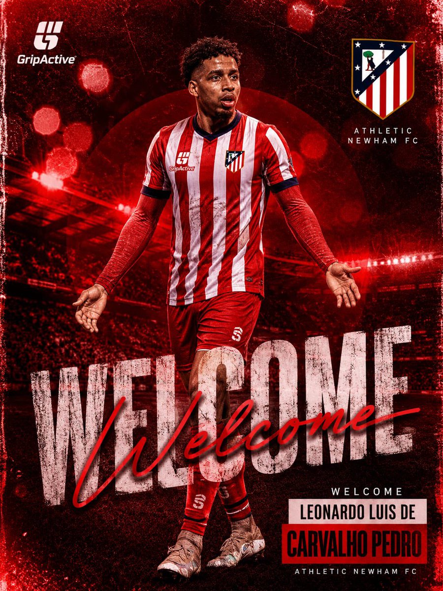 Athleticnewham's tweet photo. Welcome home, Leonardo. 🔴⚪

A club legend returns to Athletic Newham. Delighted to have him back where he belongs!

A proven leader on and off the pitch, a natural goalscorer, and someone who understands exactly what this badge represents.

#Welcomeback #AthleticNewhamfc https://t.co/4ycudQA15y