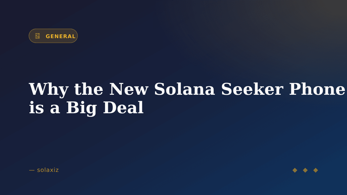 Cruxmint's tweet photo. Why the New Solana Seeker Phone is a Big Deal

There is some big news in the crypto world right now. The latest Solana news is all about a new device. Solana is making another phone. It is called the Solana Seeker. You might...

https://t.co/1iurncdknX https://t.co/0s6WUOf0am