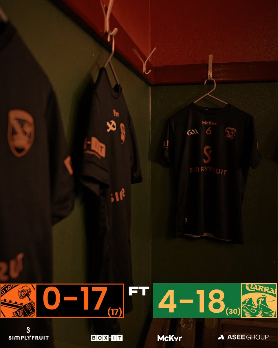 Armagh_GAA's tweet photo. All Ireland SFC Rnd 3 

Armagh exit the 2026 All Ireland Football Championship in Round 3. 

We thank our loyal fan base for following us all over the country; from the McKenna Cup to the National league, from seeing us crowned Ulster Champions to Killarney.

These lads will be back 🟠⚪️

Full Time

Ard Mhacha 0-17 (17)
Ciarraí 4-18 (30)

#ArdMhachaAbú #BringTheOrange #100YearsOfOrange