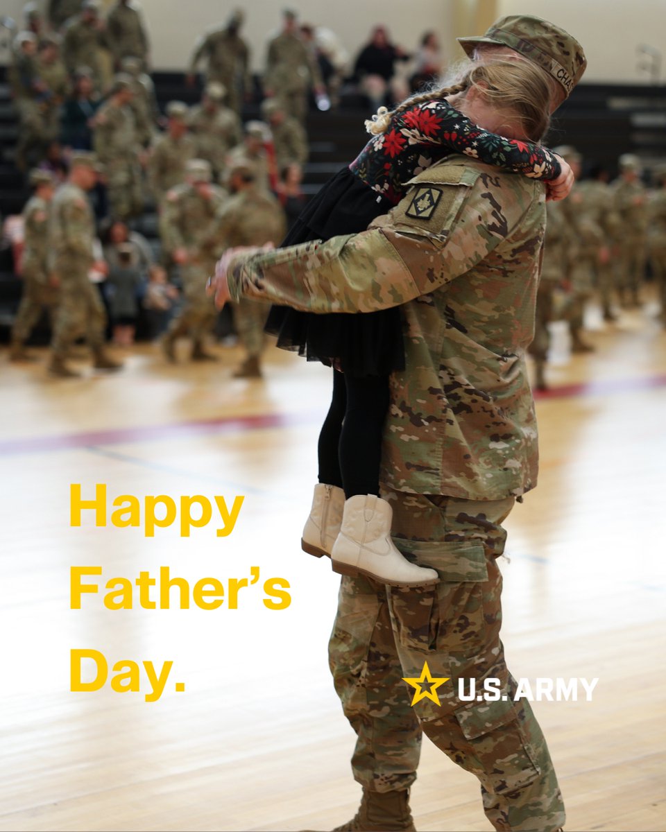 Army_Cyber_CoE's tweet photo. We salute the dads who serve in &amp; out of uniform. 🇺🇸

Their readiness, resilience, &amp; fighting spirit defend our nation by day—and inspire their families every day.

Thank you for leading on the cyber front and at home. Happy Father's Day! 💪

#FathersDay #ArmyValues #FightForward https://t.co/LdNgvEkhm7