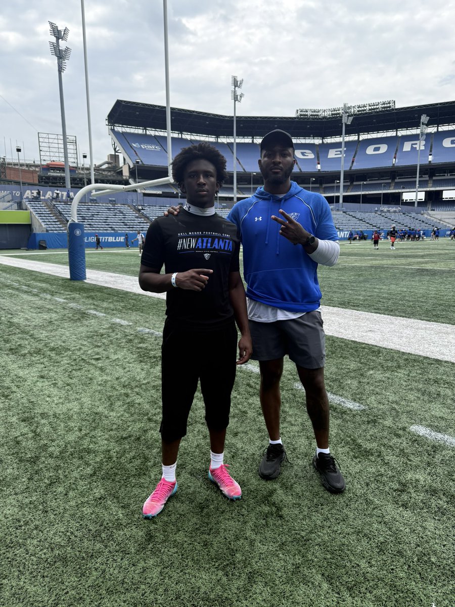 Jaydendwilson's tweet photo. Had a Great time in Atlanta today!! @GeorgiaStateFB @CoachFarrod @Coach_Haneline @CoachCamClark 
 @zconowal31  @Jttaylor_44 @DellMcGee @RecruitGAState @RecruitGeorgia https://t.co/QbgOkF0q20