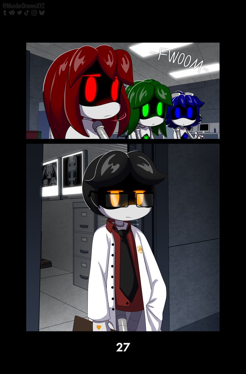 MurderDronesXYZ's tweet photo. Murder Drones XYZ - Pg. 27

How nice of you to show up.

#murderdrones #glitchproductions #webcomic #mdtwt #murdedrones #MurderDronesXYZ https://t.co/WhLOEaf4uT
