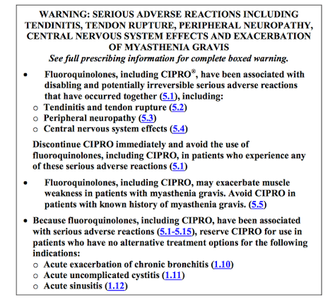 lowmegatron's tweet photo. When I had appendicitis, they tried to give me Ciprofloxacin. This class of antibiotics is a potent mitochondrial toxin. I asked for other antibiotics, but I was told they wouldn’t work. I asked for another doctor, and they said other antibiotics probably wouldn’t work. Neither could explain why they had that opinion. I told them to try other antibiotics. The nurse returned with the antibiotic… it was Cipro. I didn’t notice until about 30 seconds into the IV. I got them to take it out quickly. The other antibiotics worked just fine.
