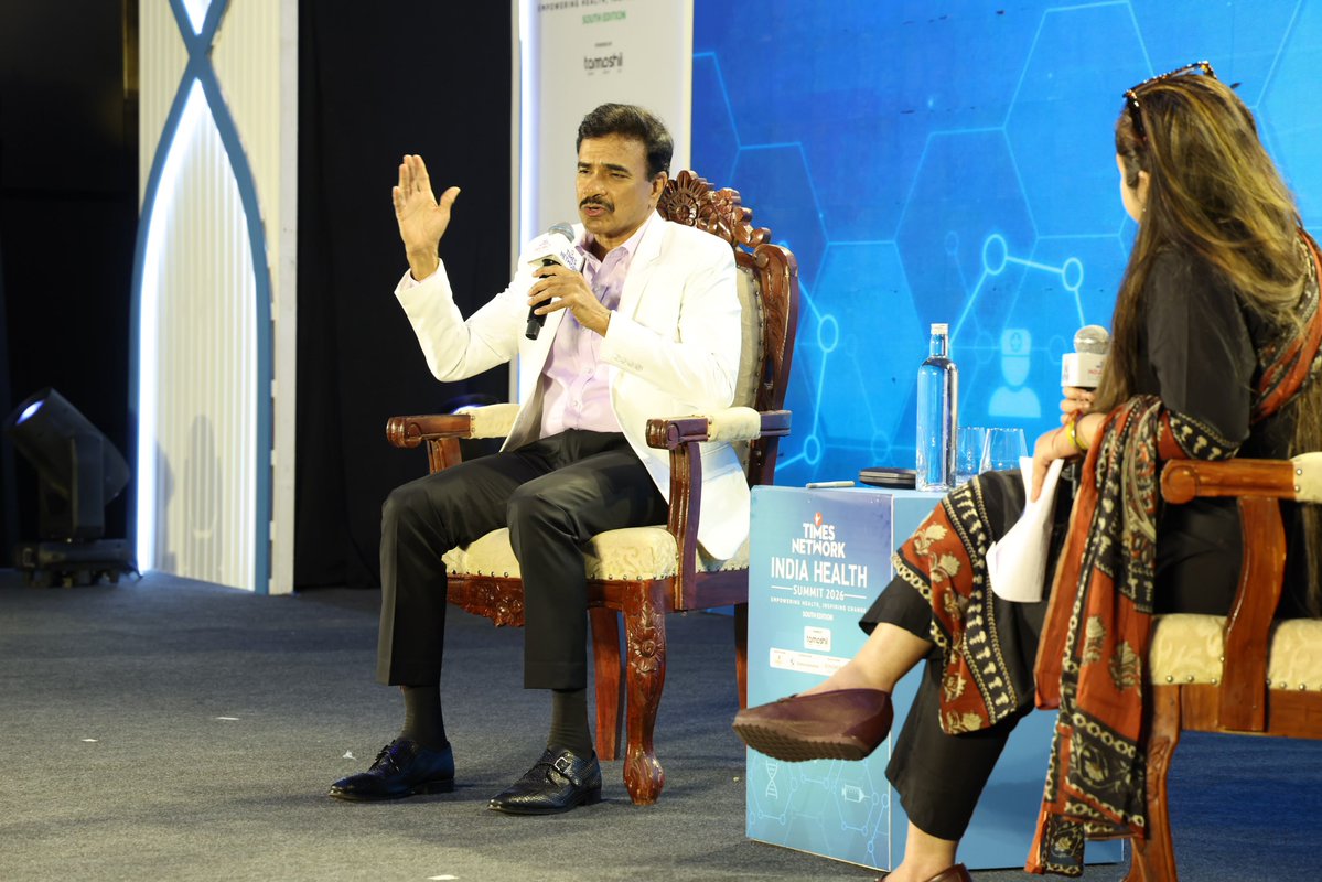 CVAnandIPS's tweet photo. Spoke today at the Times Network India Health Summit 2026, on "Resilient Leaders - Balancing Elite Physical Fitness and Agility in High-Stress Roles."

Policing demands unpredictable hours and constant pressure, fitness often takes a backseat after recruitment. My message to every officer is to give at least one hour a day to your physical and mental health. It's not only about looking smart in uniform, it's about staying healthy enough that even your belt hole doesn't change over the next three decades.

Cricket shaped my discipline, I played at the junior and senior state levels and sport taught me leadership, teamwork, and mental toughness that carried into policing. Long years in Naxal-affected Nizamabad, Warangal, and Adilabad reinforced that composure under pressure matters as much as fitness.

My own routine - cricket, tennis, golf , yoga, stretching , and lots of weight training and cutting back on the 4 whites -sugar, salt, rice, and maida. With discipline and time management, fitness is possible through even the most busiest and toughest career.

Physical strength, mental resilience, self-discipline are non-negotiables for high-stress professions 

#TelanganaPolice
#Timesnetwork