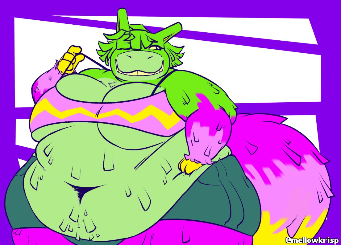 mellowkrisp's tweet photo. I think she's getting too full of candy..

half color fluff for @Dotsafterhrs https://t.co/APddcznxfv