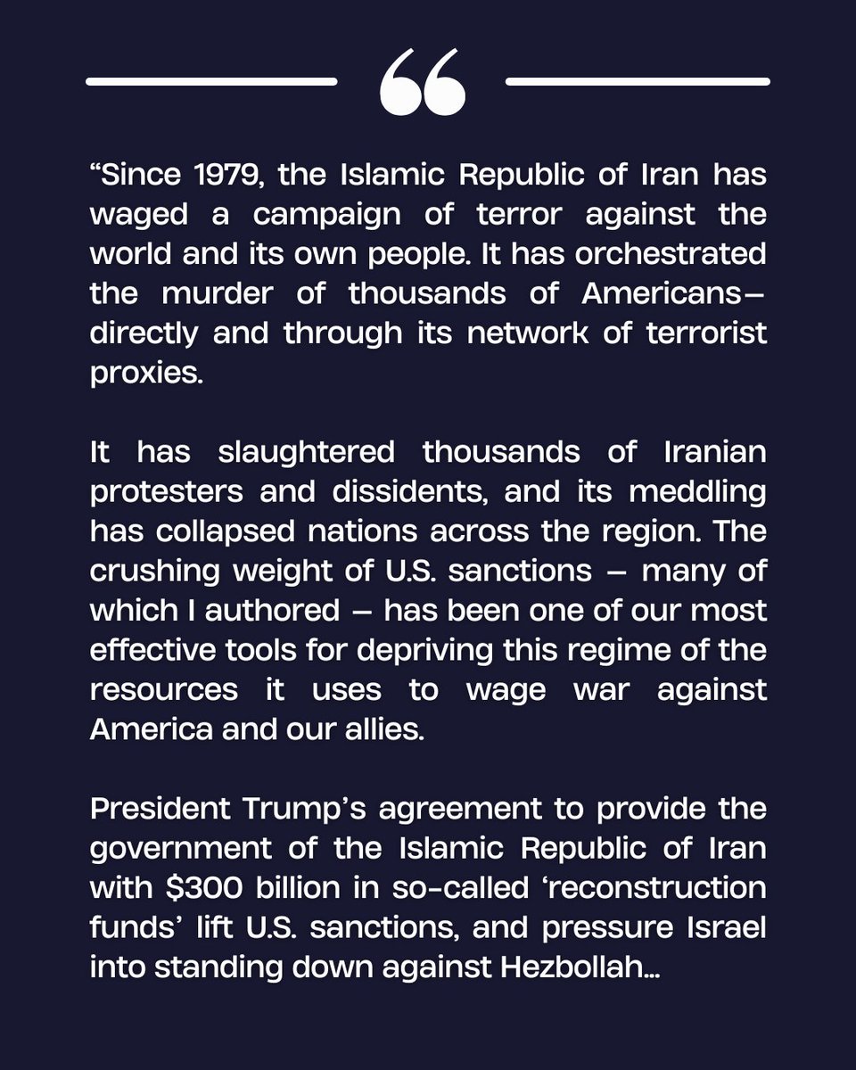 BradSherman's tweet photo. My statement on President Trump’s Capitulation to the Islamic Republic of Iran: https://t.co/xknfCOoNQr