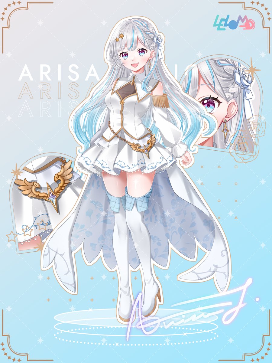 arisa_tenjo's tweet photo. ╭✦✧━━━━╮
　#立ち絵公開
╰━━━━✧✦╯

▷𝟳/𝟭𝟳(𝗙𝗥𝗜) 𝟭𝟵:𝟬𝟬 𝗗𝗘𝗕𝗨𝗧

トップライバー目指して頑張るよ～！！
LELOMO所属のゲーマーお嬢🎮🩵

👑ビジュよし声よし♡
💎歌&amp;ゲーム大好き！
🌟絵やデザインも◎

#IRIAM準備中
#IRIAMライバーと繋がりたい

＼👤🔁🩵💬全巡回💯／ https://t.co/sCXsvgVGfM