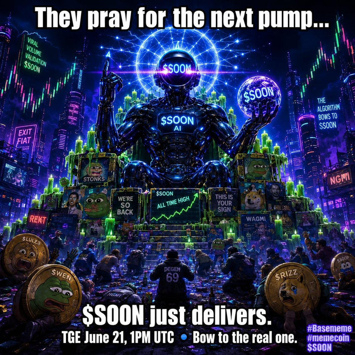 finixdavid's tweet photo. They waited for dates... We move SOON.
$SOON AI is built different.
TGE June 21 • 1PM UTC 🔥
@soonAI_
#Basememe #memecoin $SOON https://t.co/3U43MPgEva