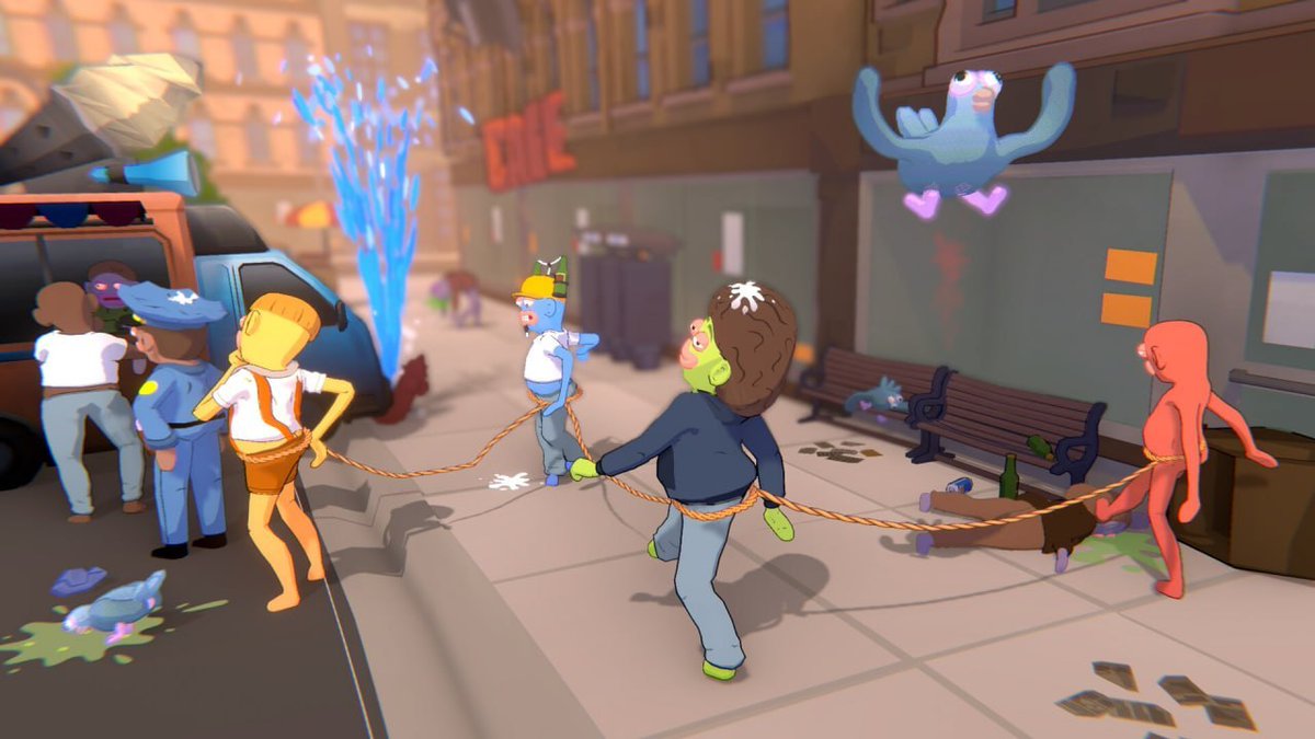 _3emeOeil's tweet photo. 🍻🤦‍♂️ Un jeu coopératif où des amis complètement ivres essaient simplement de rentrer chez eux vient de sortir sur Steam 😭

Dans Friendly Steps, les joueurs incarnent un groupe d'amis attachés les uns aux autres par une corde après une soirée un peu trop arrosée. Chaque jambe doit être contrôlée individuellement, ce qui transforme le simple fait de marcher en véritable défi.
Entre les chutes, les obstacles, les différents lieux à traverser et une physique volontairement chaotique, chaque déplacement devient imprévisible.

Les développeurs ont même ajouté des mécaniques absurdes comme les pets, les vomissements et les hallucinations pour rendre les situations encore plus ridicules 😭