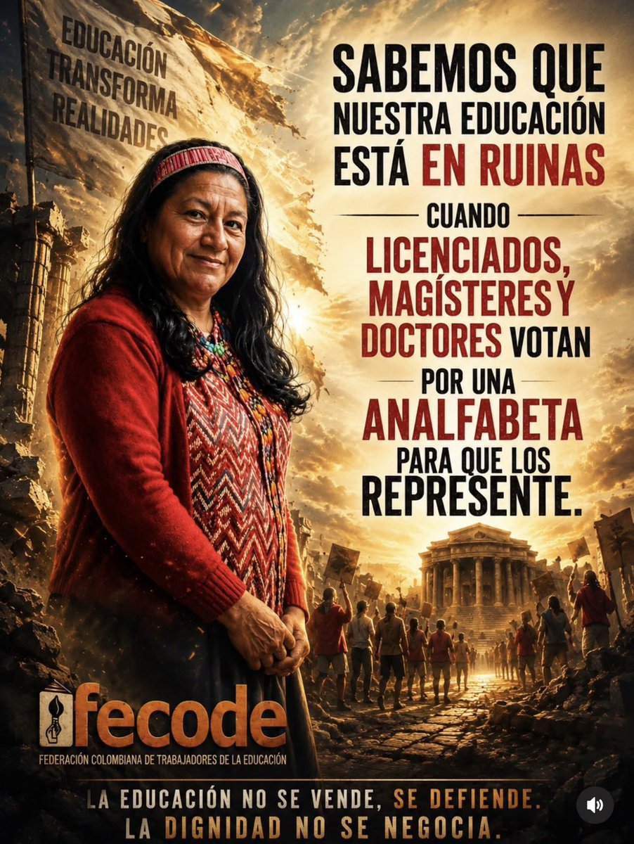LeonGuille78's tweet photo. @aida_quilcue Usted no está capacitada para ser vicepresidente, solo le importa la coca y sus cultivos y siempre ha ganado dinero con las mafias d los guerrilleros, solo le importa robar tierras para sembrar coca y usted no tiene mérito de nada https://t.co/E5G8FxuQgN