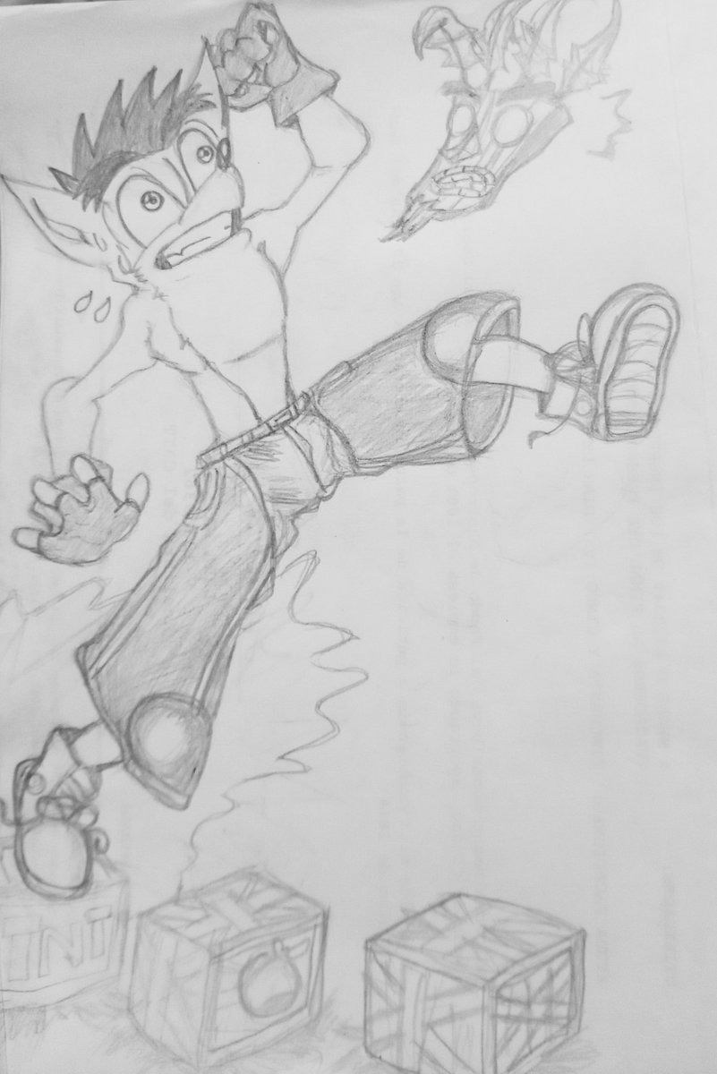 DrawingsDew's tweet photo. One thing I noticed about these two drawings of Crash 

is that learning to draw Crash TOOK A MONTH!! 

I started in late September 2025/2026, and by early January I’d already got the hang of it 

That’s the power of passion 🥭✏️ https://t.co/cM8eq9BGLe