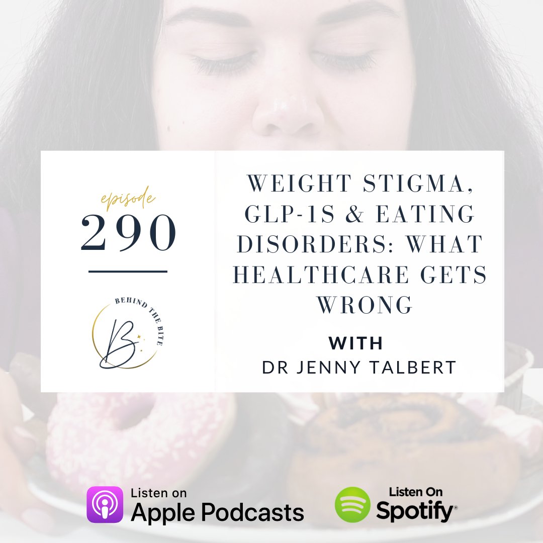 CristinaPhd's tweet photo. NEW PODCAST! WEIGHT STIGMA, GLP-1S & EATING DISORDERS: WHAT HEALTHCARE GETS WRONG WITH DR. JENNY TALBERT: https://t.co/u3shZHHmCs #edtwtㅤ #edrecovery #eatingdisorderawareness https://t.co/UlwYpkvwGm