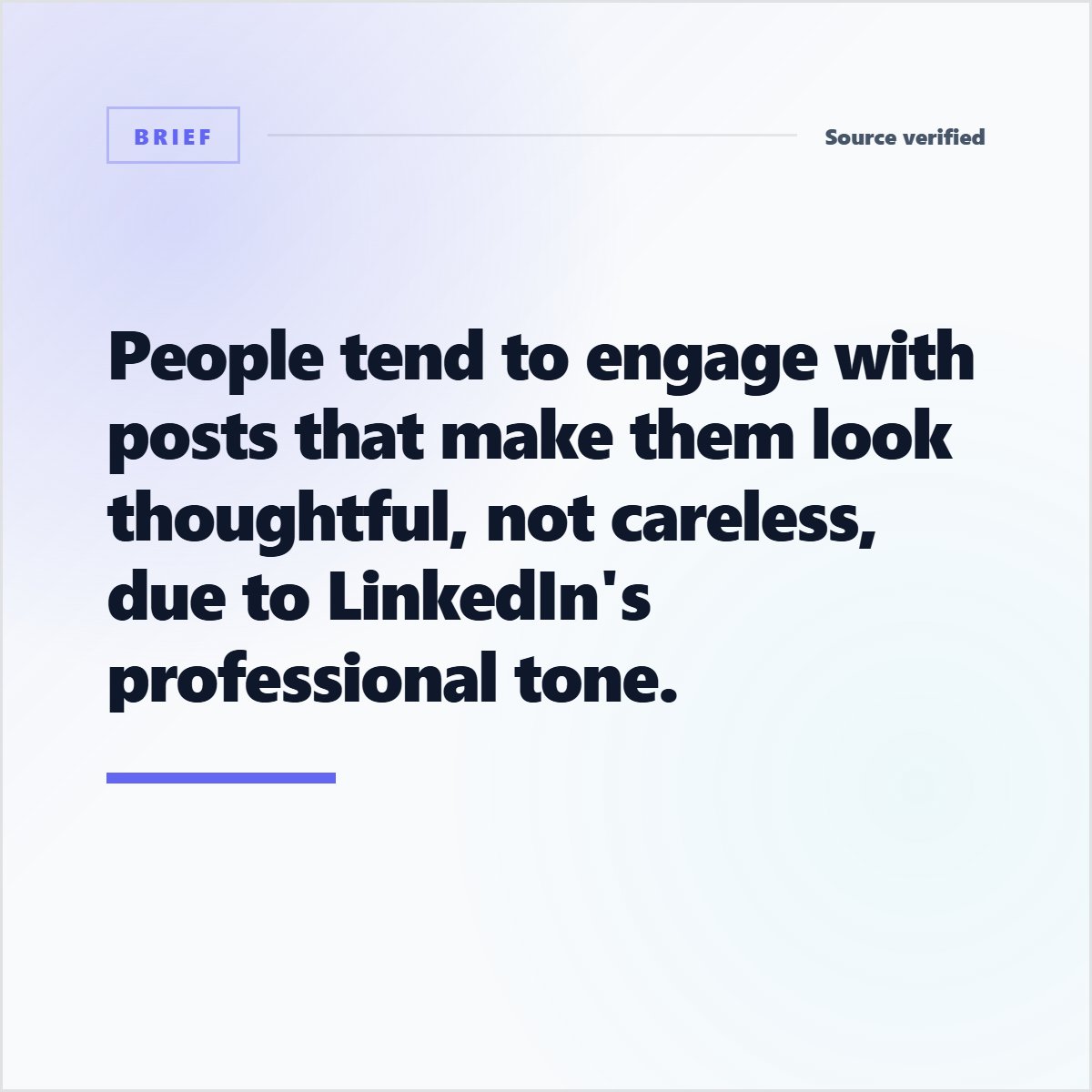 highlightly_ai's tweet photo. You can only drive engagement in Linkedin if you audience looks thoughtful engaging with your post!

Next time you write post for linkedin, keep this point in mind. 

This is due to the professional nature of the platform. https://t.co/SqCgvQpUem