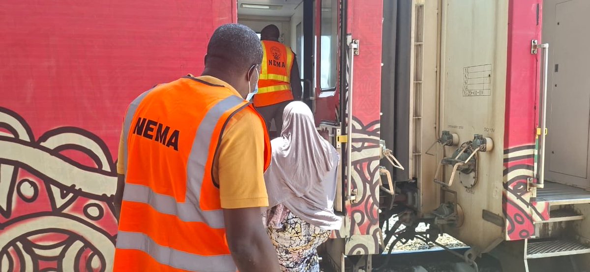 nemanigeria's tweet photo. NEMA Visits Nigerian Railway Corporation (NRC) to Strengthen Working Relationship

NEMA Operations Office, Kaduna paid a courtesy and working visit to the Nigerian Railway Corporation (NRC) at the Rigasa Railway Station, Kaduna, to strengthen existing collaboration and enhance emergency preparedness and response mechanisms.

The visit, led by the new Head of Operations, *Hajiya Halima D. Suleiman* , also provided an opportunity to formally introduce herself to the management of the NRC and discuss areas of mutual interest aimed at improving coordination during emergencies and disasters within the railway sector.

Speaking during the visit, the Head of Operations calls for closer collaboration between the organizations, noting that the occurrence of derailment and other train related accidents and emergencies makes synergy between NEMA and the NRC essential.

She stressed the importance of timely information sharing to enable NEMA respond promptly whenever the railway corporation experiences any form of emergency or distress situation.

The Head of Operations further mentioned importance of capacity development on emergency response among railway station personnel during railway incidents.

According to her, such training most especially in basic first aid will shape and improve the preparedness of the railway staff and also enhance the overall safety of passengers and railway operations.

On his part, the Station Manager of the Rigasa Railway Station, Kaduna *Mr. Kabiru Yakubu,* warmly welcomed the NEMA delegation and expressed appreciation for the visit.

He commended the Agency for its humanitarian and emergency response efforts, recalling an incident in which he was involved and NEMA personnel were among the first responders who assisted in saving lives and providing support.

He then described the proposed training and simulation exercises as timely and beneficial, assuring the NEMA team of the corporation's readiness to collaborate and work closely with the Agency. 

He expressed optimism about future engagements and partnerships aimed at strengthening emergency management and safety within the railway sector.

The visiting NEMA delegation was conducted round the NRC facilities and operational equipment, where they were briefed on the corporation's operations and inspected key facilities and equipment.

At the end, both organizations reaffirmed their commitment to sustaining a productive partnership geared towards safeguarding lives, property, and critical infrastructure.

 18:06:2026