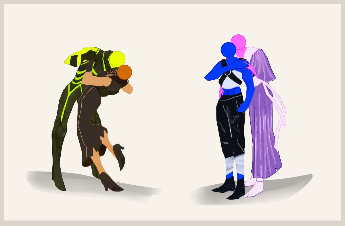 SashaSefe's tweet photo. #avm #alanbecker #kingorange #navy #neonyellow #orchids
Gender role reversal again. That's all for today. I drew them full-length, so you can take a closer look. https://t.co/zZRH8rihX1