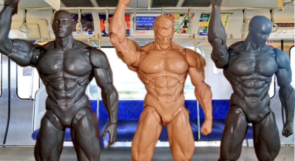 ametoyman's tweet photo. #夜のフィギュア撮影会
テーマ【フリー】

オセロ好きな人
「ハゲに挟まれてしまった・・・
私も髪を剃らねば・・・」

#morfig #オモ写　#toyphotography https://t.co/rQYScyv3Ii
