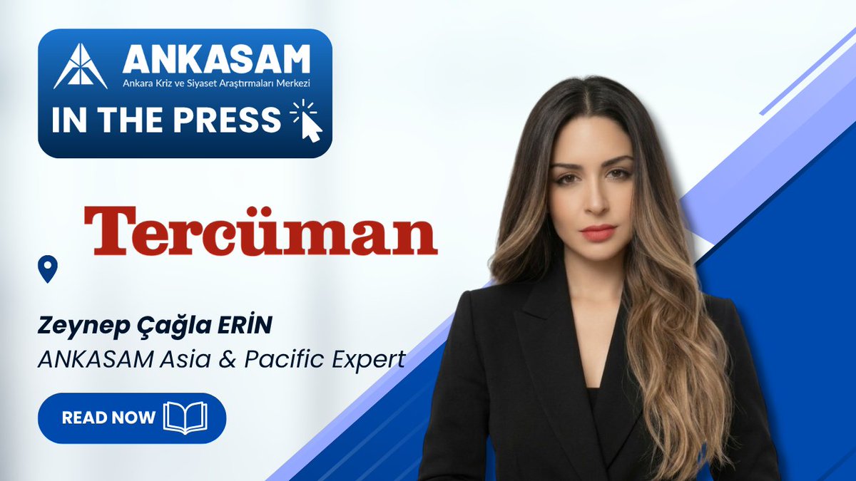 ankasamorg's tweet photo. 🎙️ANKASAM in the Press ⎹ ANKASAM Asia &amp; Pacific Expert Zeynep Çağla Erin Analyzes in Tercüman Newspaper: The June 10, 2026 Summit and Strategic Horizons: Re-examining EU-South Korea Relations
Click here to read the article: https://t.co/UxLmned8tU https://t.co/RZZtDqkpnB