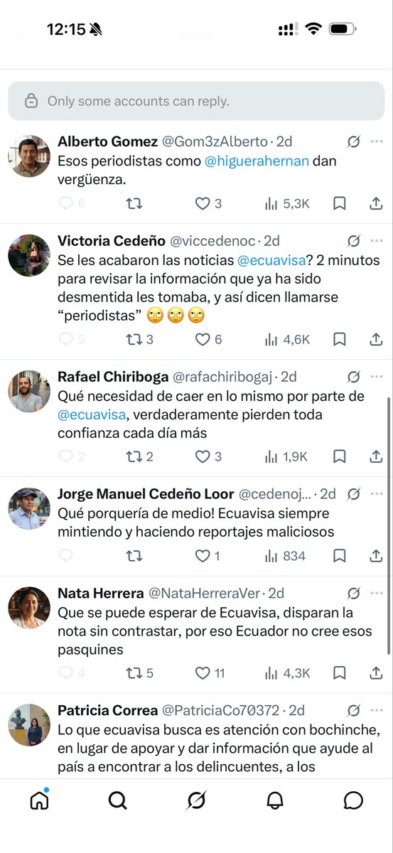 balck24's tweet photo. Qué raro que justo los comentarios que se dejan ver son de cuantas que no tienen casi nada de seguidores, fueron creadas recientemente y además publican cosas de el mismo. @EcuavisaInforma @ecuavisa @MLuzarragaEc https://t.co/wbiRN9wK0c