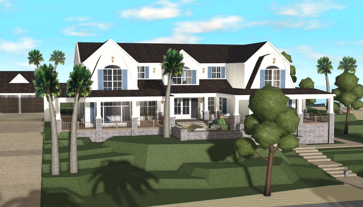 MajaxBloxburg's tweet photo. Bloxburg large costal beach hillside mansion, a perfect big summer roleplay house! 

Exterior speedbuild on my channel:
https://t.co/DSZNoJ5AdZ

#bloxburg #bloxburgbuild #bloxburghouse #house https://t.co/F55TCnOqYd