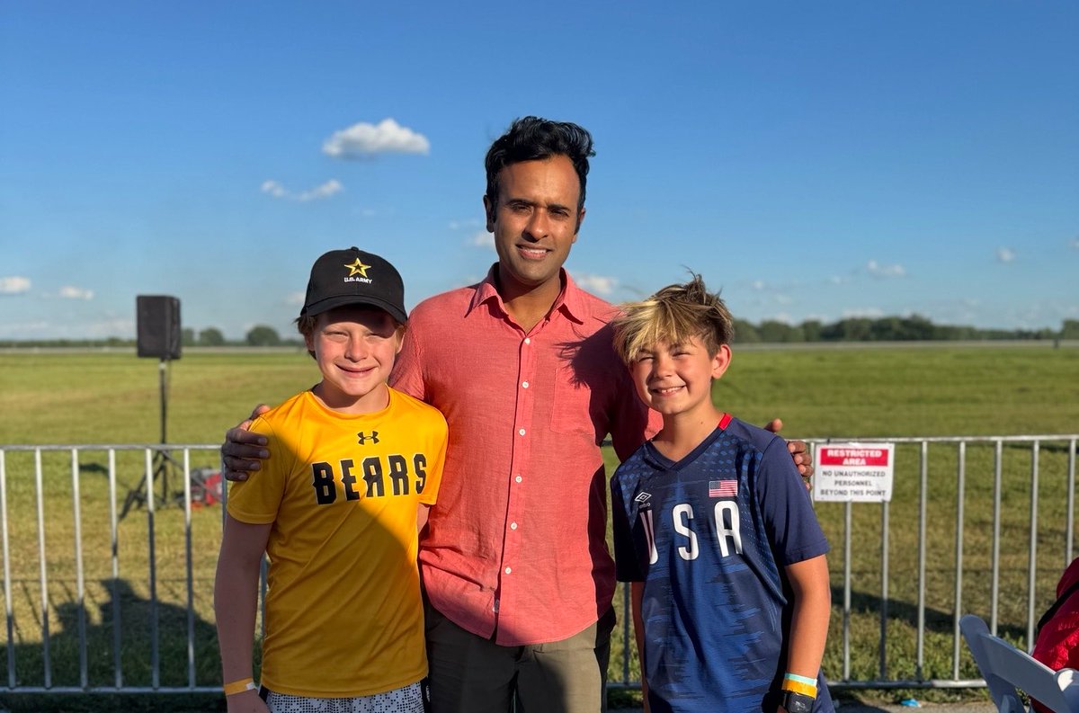 VivekGRamaswamy's tweet photo. Best part of yesterday’s America 250 at Rickenbacker was seeing all of the young people &amp; families coming out to celebrate with pride. It’s still going on today &amp; tomorrow, worth checking out if you can. 🇺🇸 https://t.co/pAnEnrfbMP