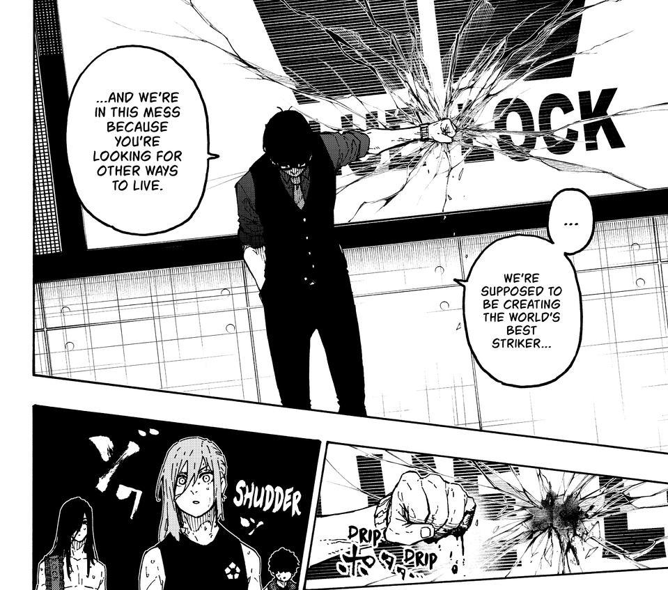 Ramin_Akira's tweet photo. 🛑SPOILER GEFAHR🛑#BlueLock350
.
.
.
.
.
WIE MEGA Ego einfach Crashout ging🤣
Dann Isagi, lassen mich beim nächsten Spiel auf die Bank...
DANN EGO: Du wirst SPIELEN Isagi 
RIN BLEIBT AUF DER BANK
AHAHAHAHAHAHAHAHAHHAHAHA Das ist KINO🤣🤣🤣🤣🤣
#ブルーロック #BLUELOCK https://t.co/BFB1inerHL